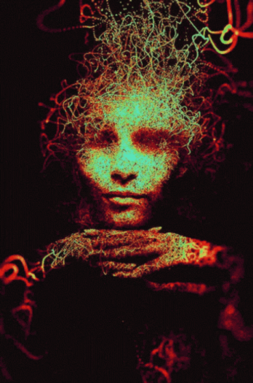 Woman Art Portrait GIF