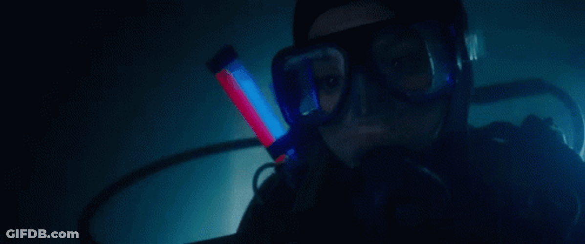 Woman As Scuba Steve GIF