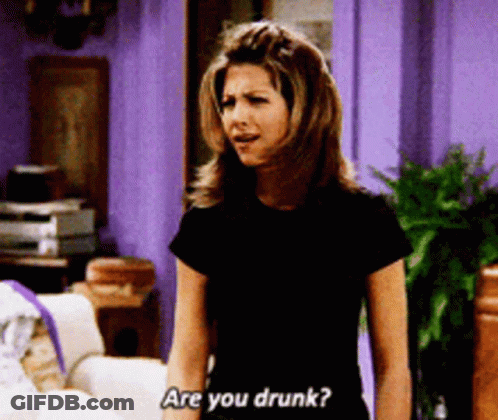 Woman Asking Are You Drunk Purple Wall GIF