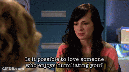 Woman Asking Can You Love Someone Who Humiliates GIF