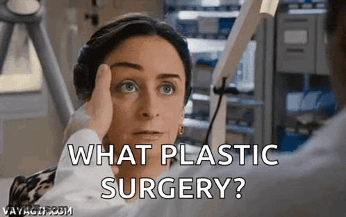 Woman Asking Doctor What Plastic Surgery GIF