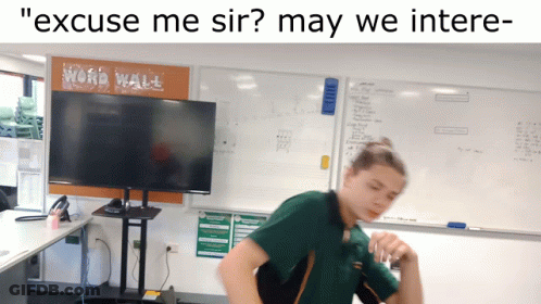 Woman Asking Excuse Me Sir GIF