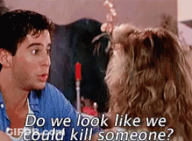 Woman Asking Man If They Could Kill Someone GIF