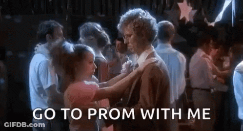 Woman Asking Man To Prom GIF