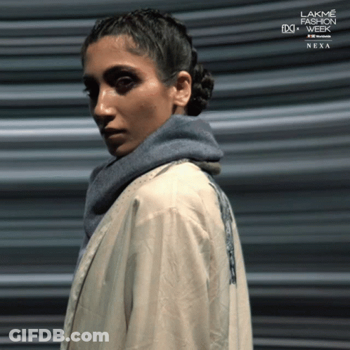 Woman At Lakme Fashion Week Ad GIF