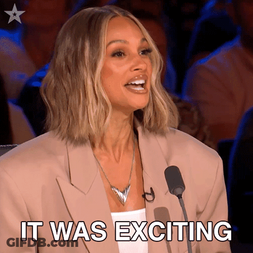 Woman At Microphone It Was Exciting GIF