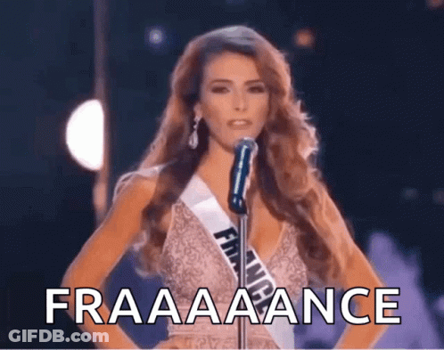 Woman At Microphone Saying Fraaaaance GIF