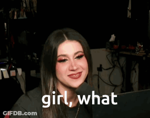 Woman At Microphone Saying Girl What GIF