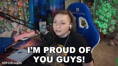 Woman At Microphone Saying I'm Proud Of You Guys GIF
