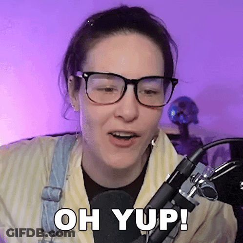 Woman At Microphone Saying Oh Yup GIF
