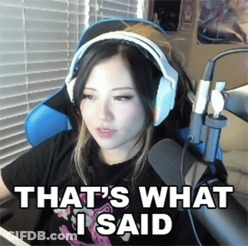 Woman At Microphone Saying That's What I Said GIF
