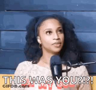 Woman At Microphone Saying This Was You GIF