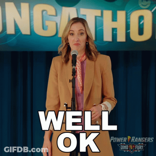 Woman At Microphone Saying Well Ok GIF