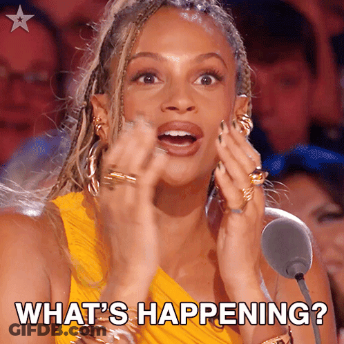Woman At Microphone Saying What's Happening GIF