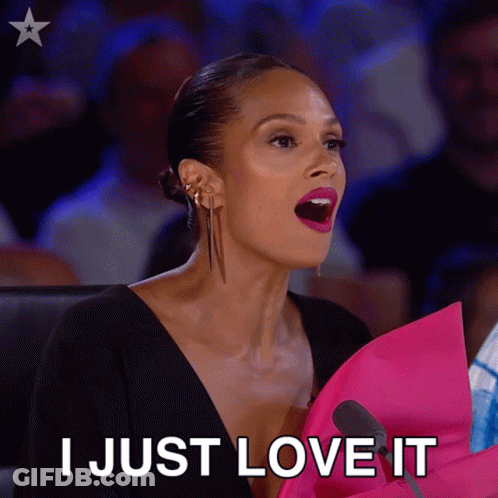 Woman At Microphone Says I Just Love It GIF