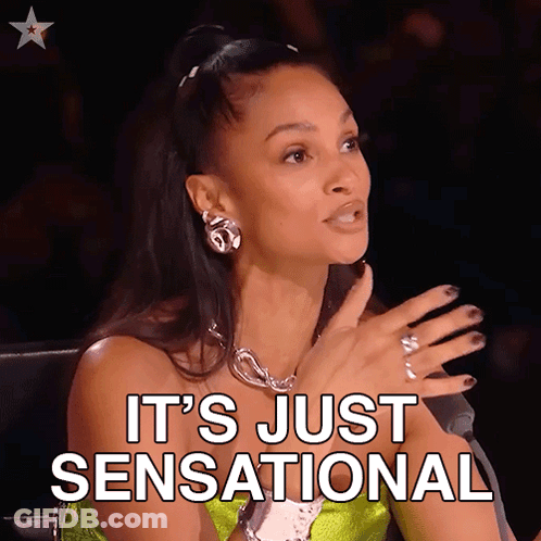 Woman At Microphone Says It's Just Sensational GIF