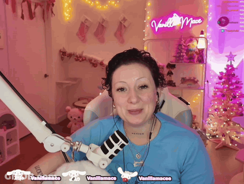 Woman At Microphone Vanillamacee GIF