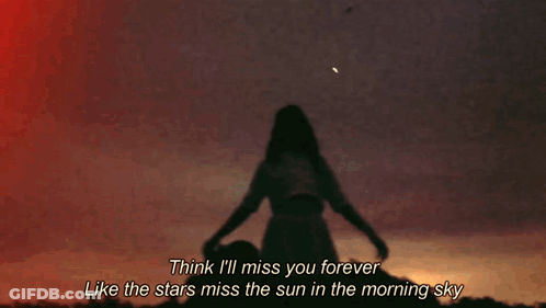 Woman At Sunset Think I'll Miss You Forever GIF