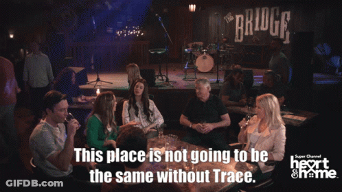 Woman At Table This Place Is Not Going To Be The Same Without Trace GIF