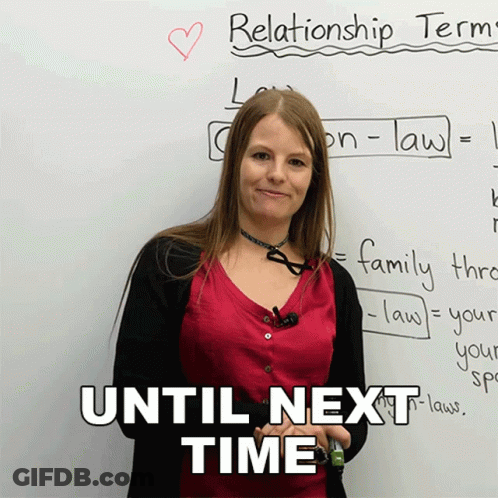 Woman At Whiteboard Saying Relationship Term GIF