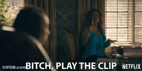Woman At Window Saying Bitch Play The Clip GIF