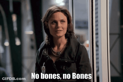 Woman At Window Saying No Bones No Bones GIF
