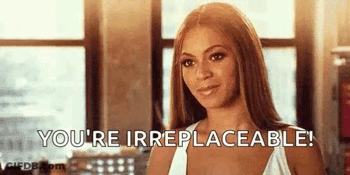 Woman At Window Saying You're Irreplaceable GIF