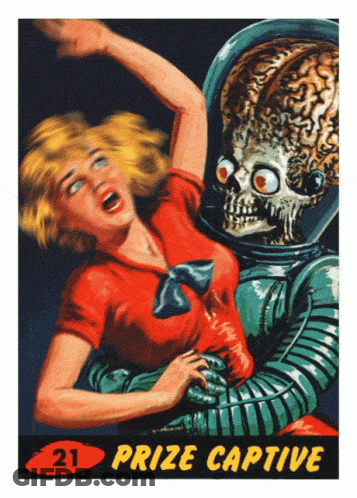 Woman Attacked By Prize Captive Alien GIF