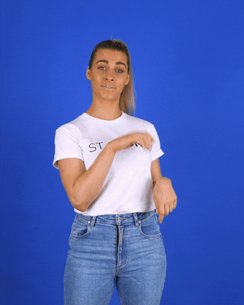 Woman Ba Dum Tss In Air GIF