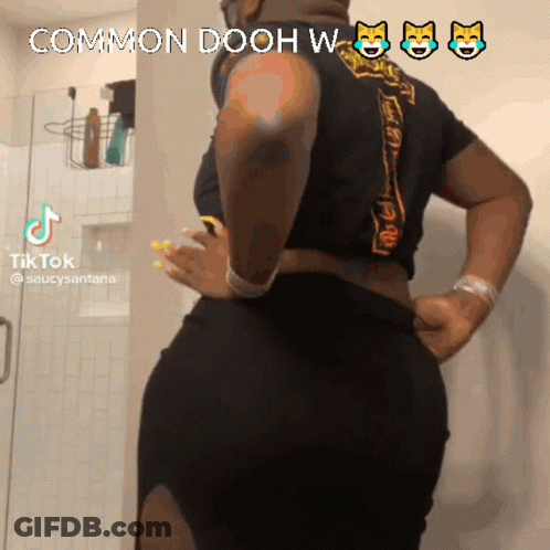 Woman Before Wall With Common Dooh W GIF