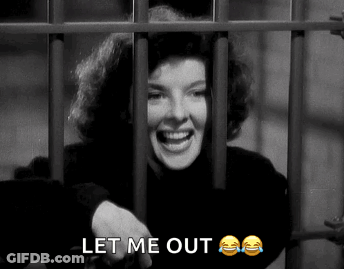 Woman Behind Bars Let Me Out GIF