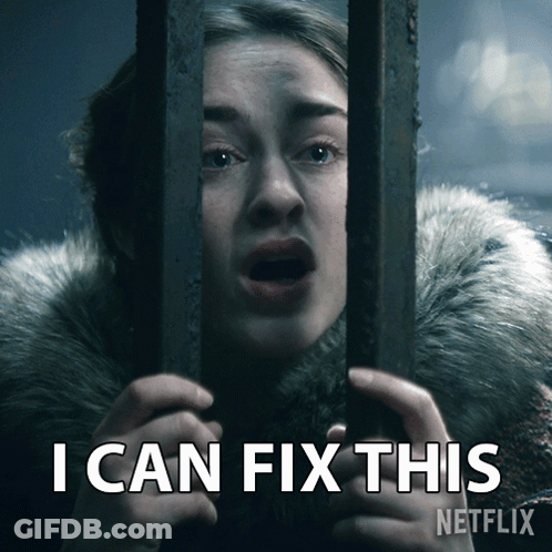 Woman Behind Bars Says I Can Fix This Netflix GIF