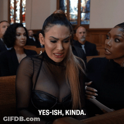 Woman Being Nasty Girl In Church GIF