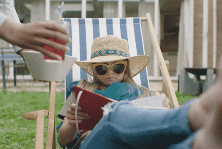 Woman Being Served Food By Butler GIF