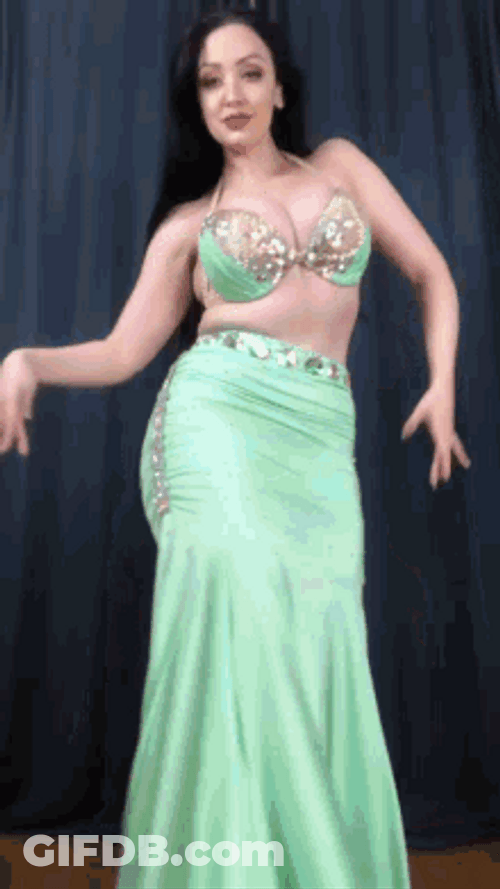 Woman Belly Dance Change Outfits GIF