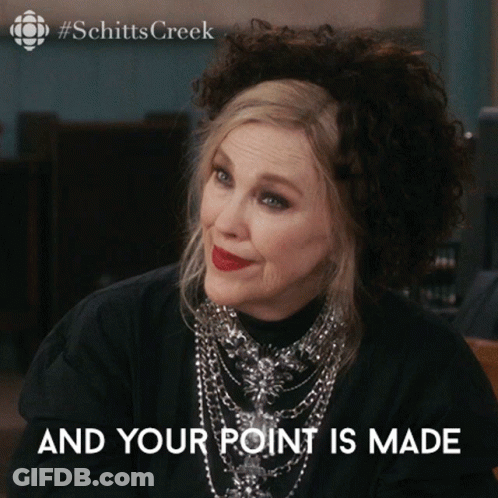 Woman Black Shirt Necklace And Your Point Made GIF