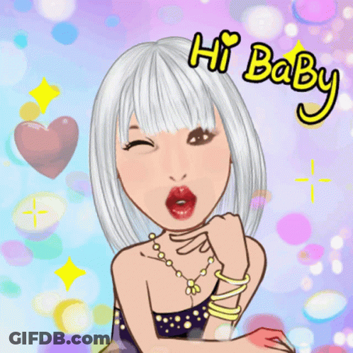 Woman Blowing A Kiss Saying Hi Baby GIF