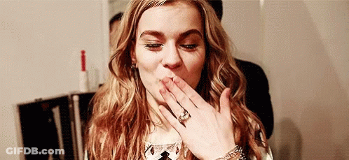 Woman Blowing Kiss GIF
