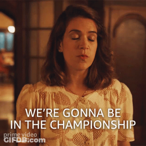 Woman Blowing Kiss We're Gonna Be In The Championship GIF