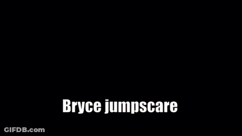 Woman Blowing Kiss With Bryce Jumpscare Text GIF