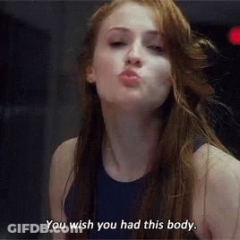Woman Blowing Kiss You Wish You Had This Body GIF