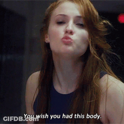 Woman Blowing Kiss You Wish You Had This Body GIF