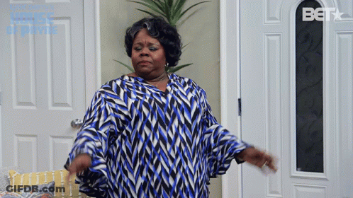 Woman Blue White Shirt Door Bet On It GIF