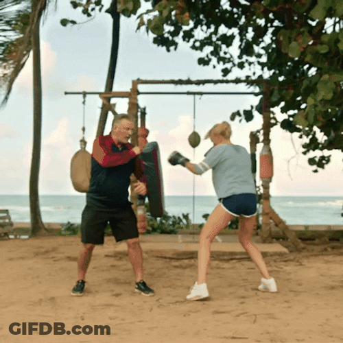 Woman Boxing Training GIF