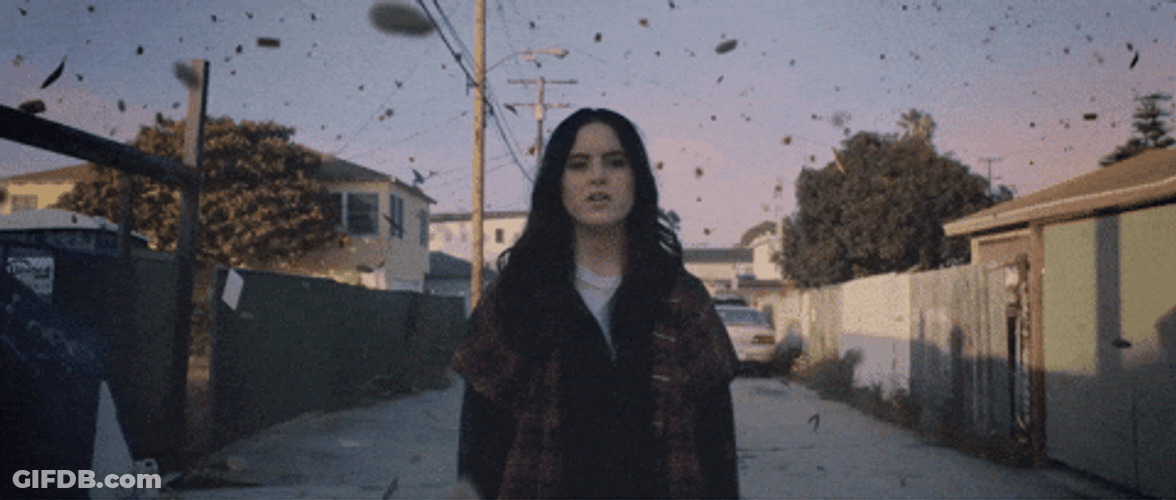 Woman Bricks Explosion Green Screen Effect GIF
