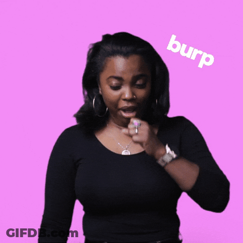 Woman Burp Excuse Me GIF