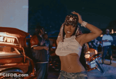 Woman By Car Saying Nt Be Fwh GIF