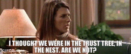 Woman By Lamp I Thought We Were In The Trust Tree GIF