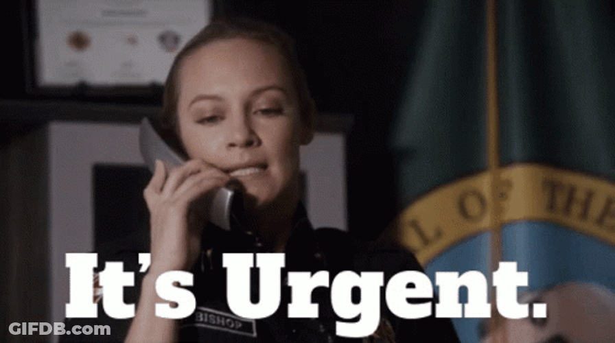 Woman Calling It's Urgent GIF