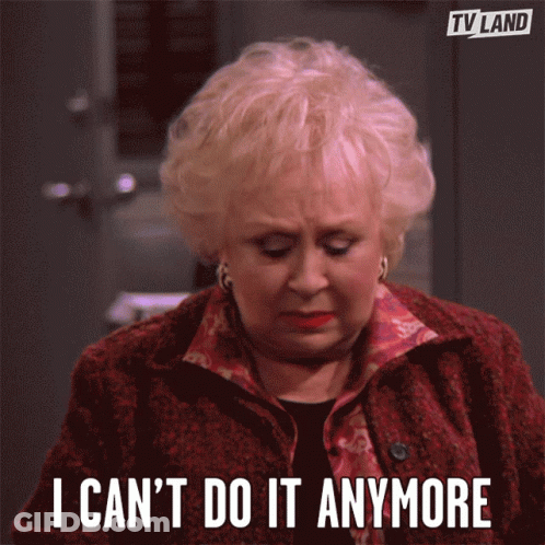 Woman Can't Do It Anymore TV Land GIF